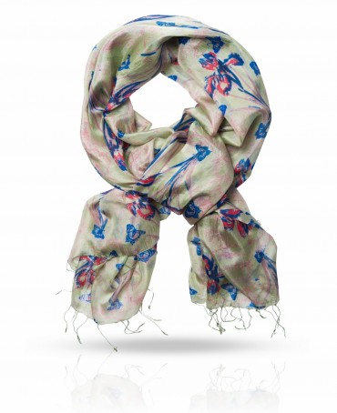 Палантин Женский S-BUTTER.FLOWER/GREEN